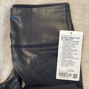 Matte Black Wunder Train HR Tights